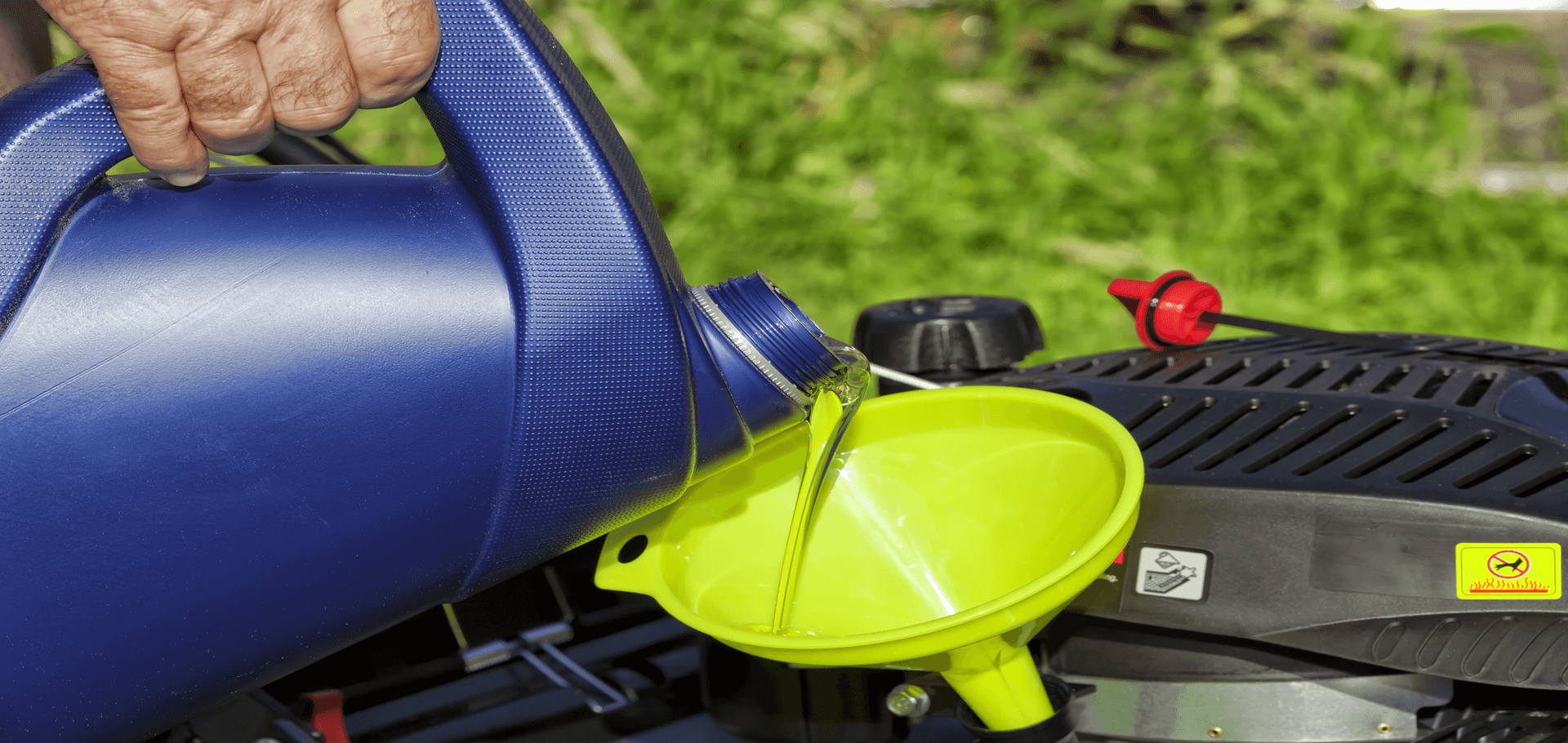 When to change your lawn mower oil